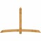 Ekena Millwork Bellingham Rough Sawn Timber Gable Bracket, Western Red Cedar, 108"W x 68"H x 6"D x 6"F, 15/12 Pitch GBW108X68X0606BEL00RWR - alternate 1